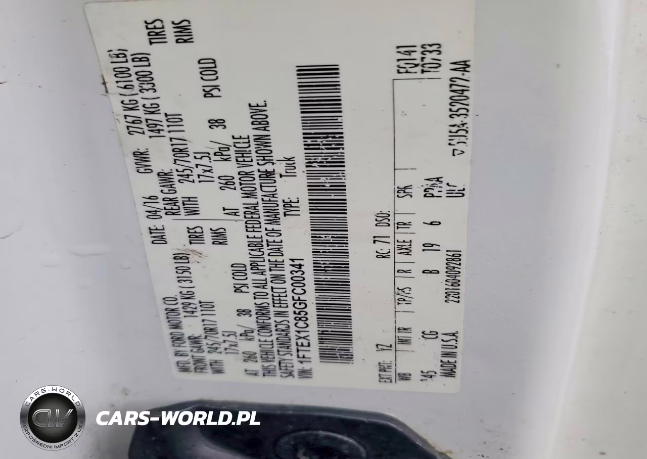2016 Ford F150 Super Cab VIN:1FTEX1C85GFC00341 - 12