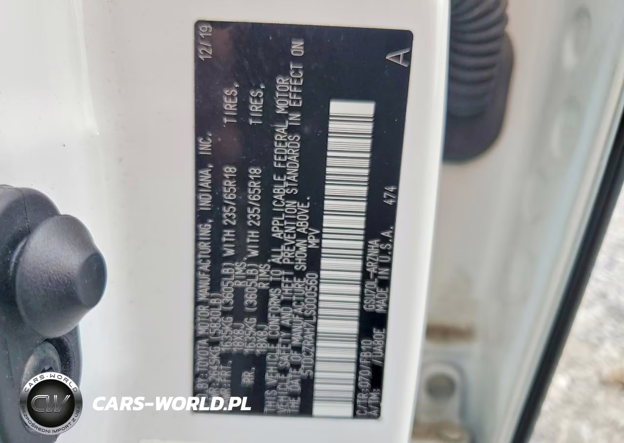 2020 Toyota Highlander L VIN:5TDCZRAH7LS000560 - 14