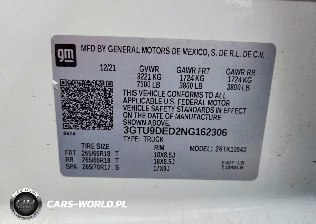 2022 GMC Sierra Limited K1500 Slt VIN:3GTU9DED2NG162306 - 12