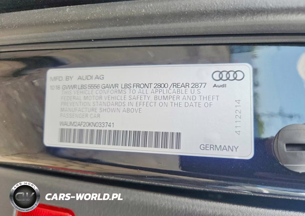 2019 Audi A6 Prestige VIN:WAUM2AF20KN033741 - 13