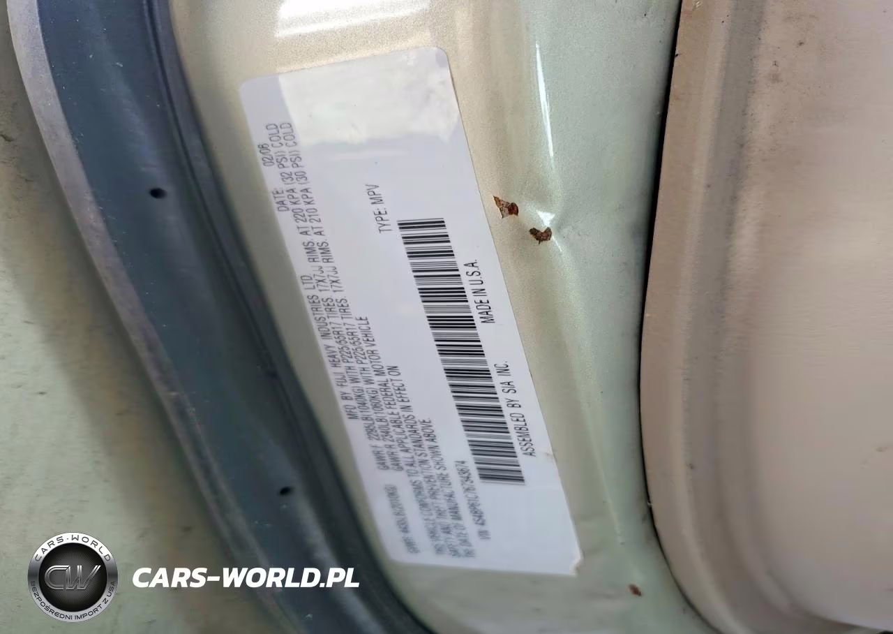 2006 Subaru Legacy Outback 2.5I VIN:4S4BP61C767343674 - 14