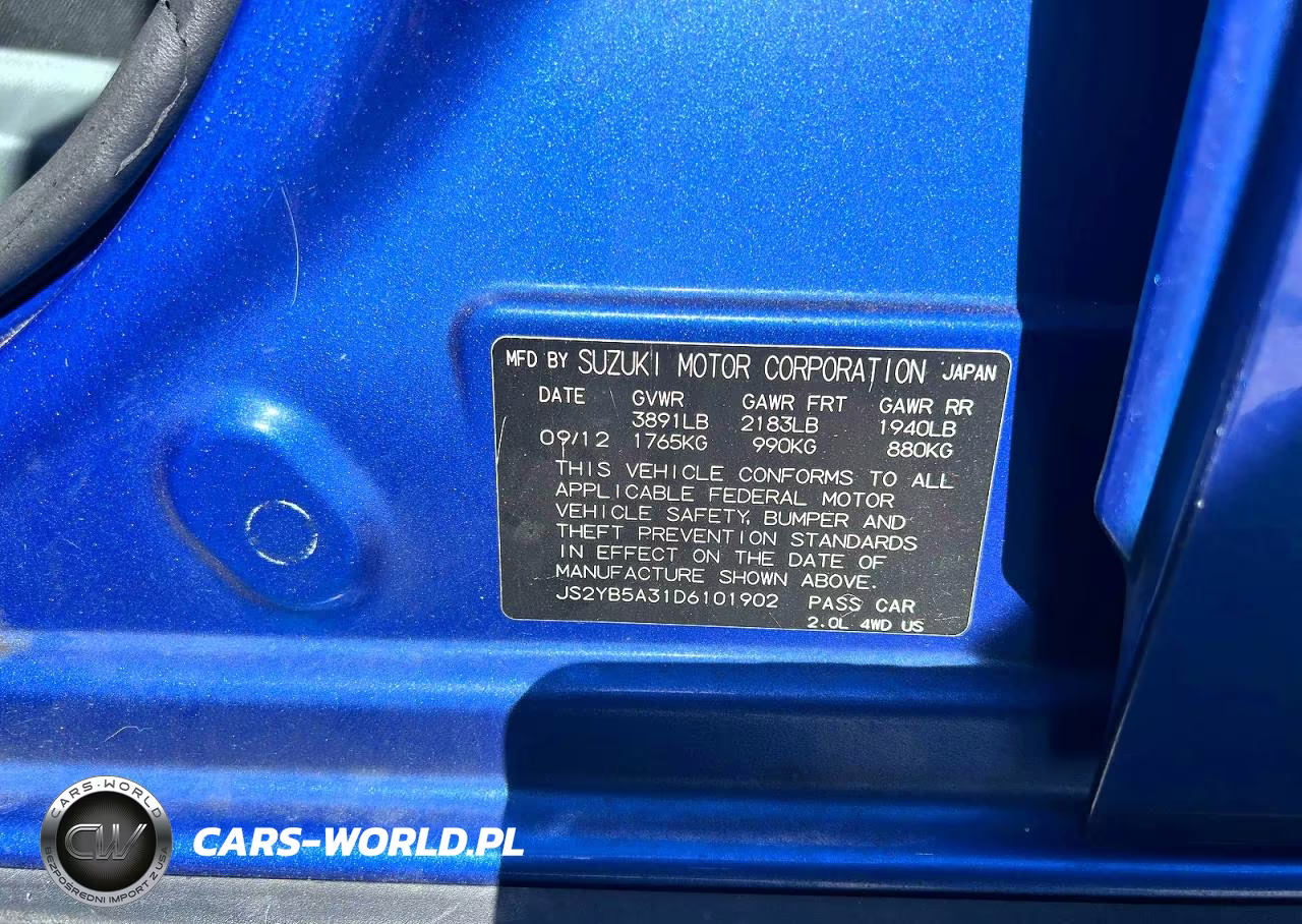 2013 Suzuki Sx4 VIN:JS2YB5A31D6101902 - 10