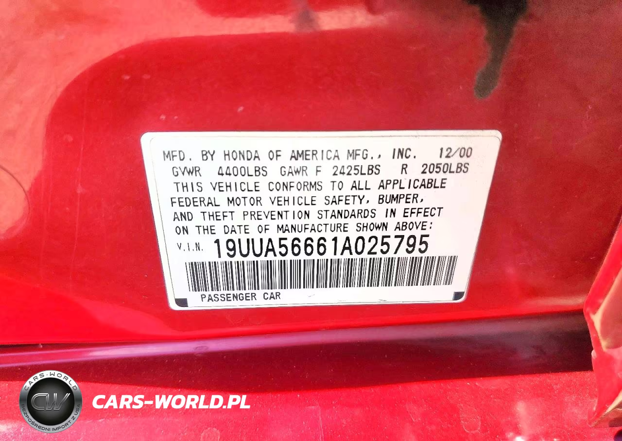 2001 Acura 3.2Tl VIN:19UUA56661A025795 - 12