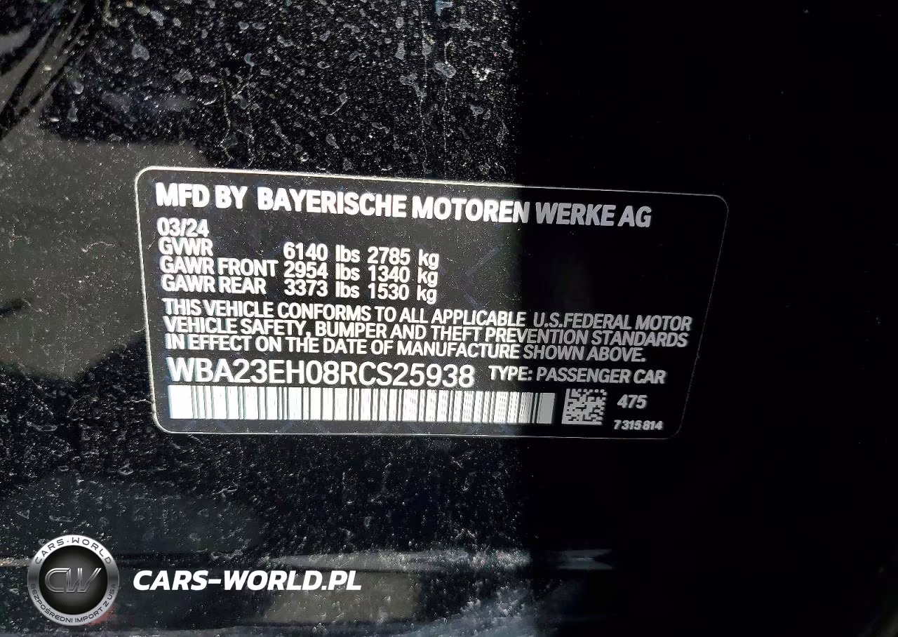 2024 BMW 740 I VIN:WBA23EH08RCS25938 - 12