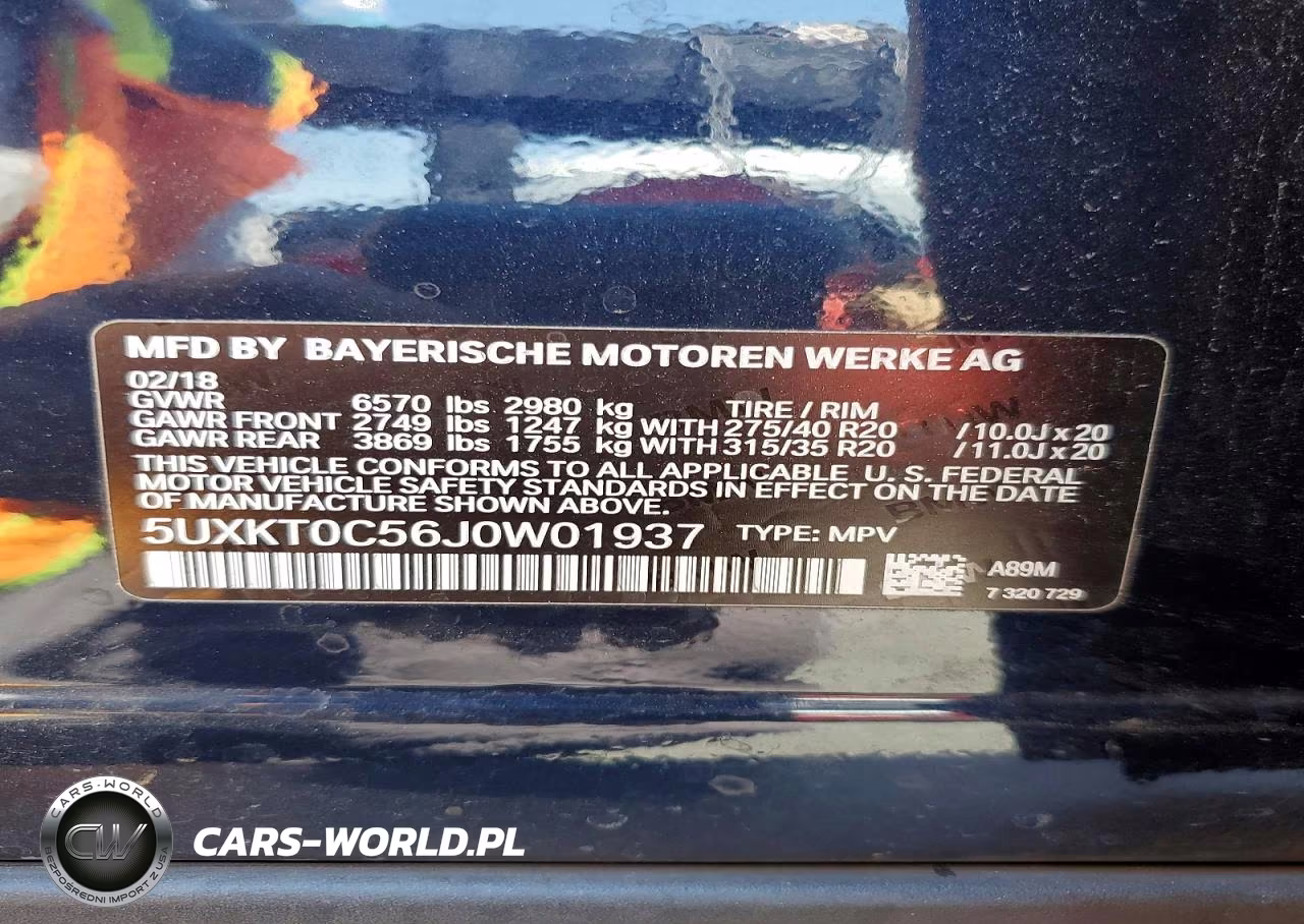 2018 BMW X5 Xdr40E VIN:5UXKT0C56J0W01937 - 13