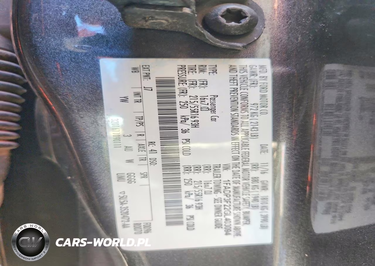 2016 Ford Focus Se VIN:1FADP3F22GL403094 - 13