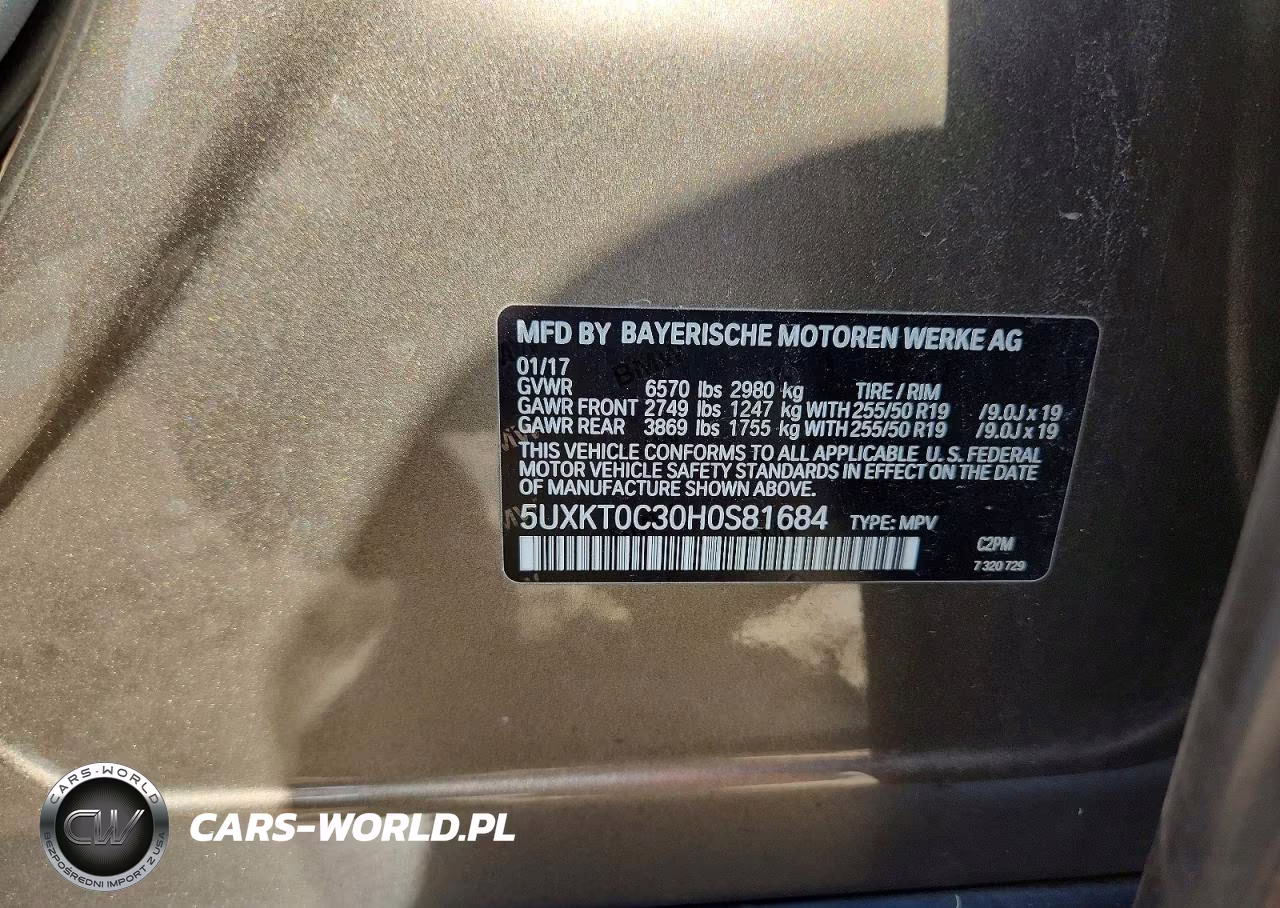 2017 BMW X5 Xdr40E VIN:5UXKT0C30H0S81684 - 12