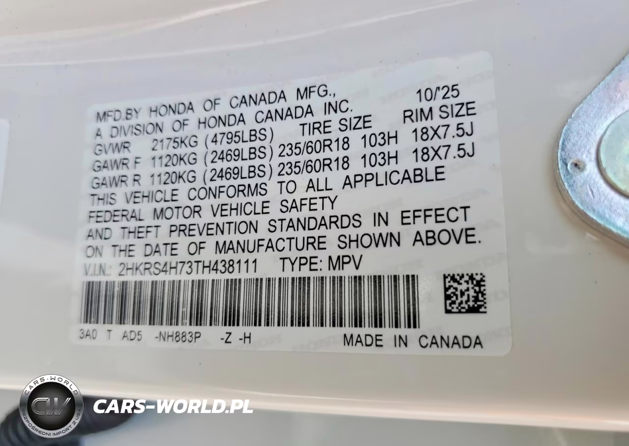 2026 Honda Cr-V Exl VIN:2HKRS4H73TH438111 - 13