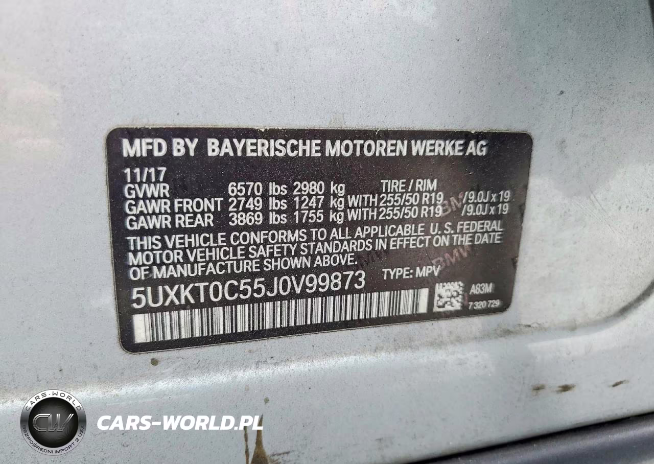 2018 BMW X5 Xdr40E VIN:5UXKT0C55J0V99873 - 13