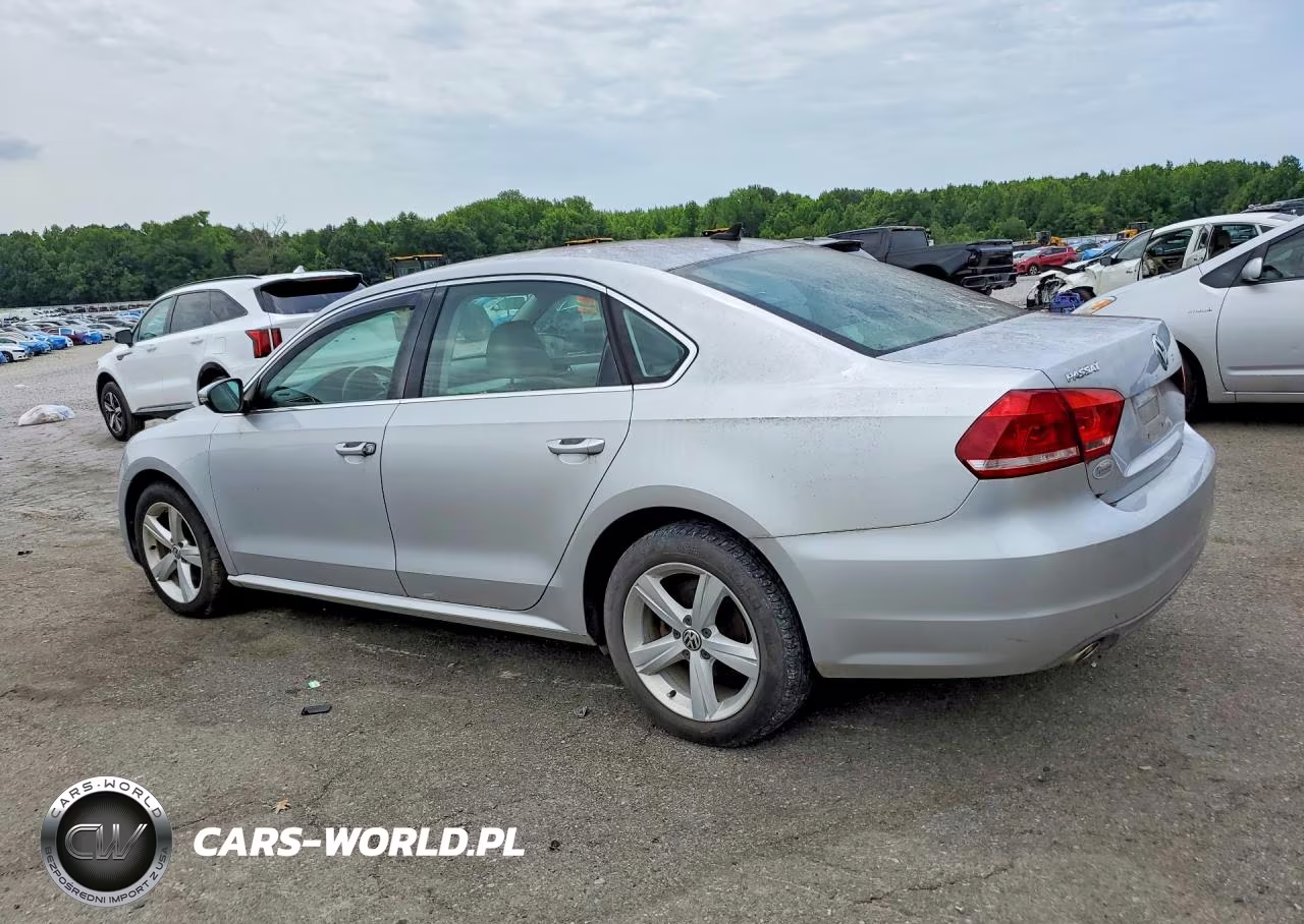 2012 Volkswagen Passat Se VIN:1VWBN7A34CC066322 - 2