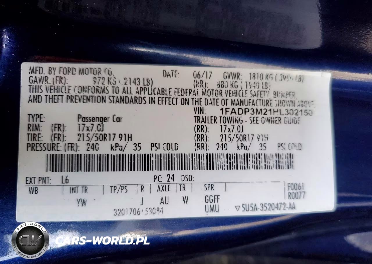 2017 Ford Focus Sel VIN:1FADP3M21HL302150 - 12