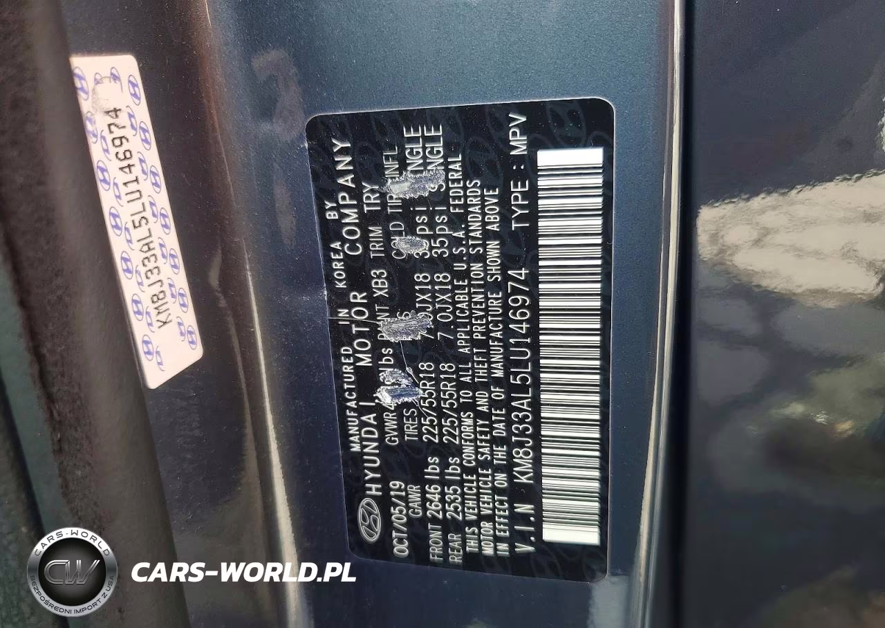 2020 Hyundai Tucson Sel VIN:KM8J33AL5LU146974 - 13