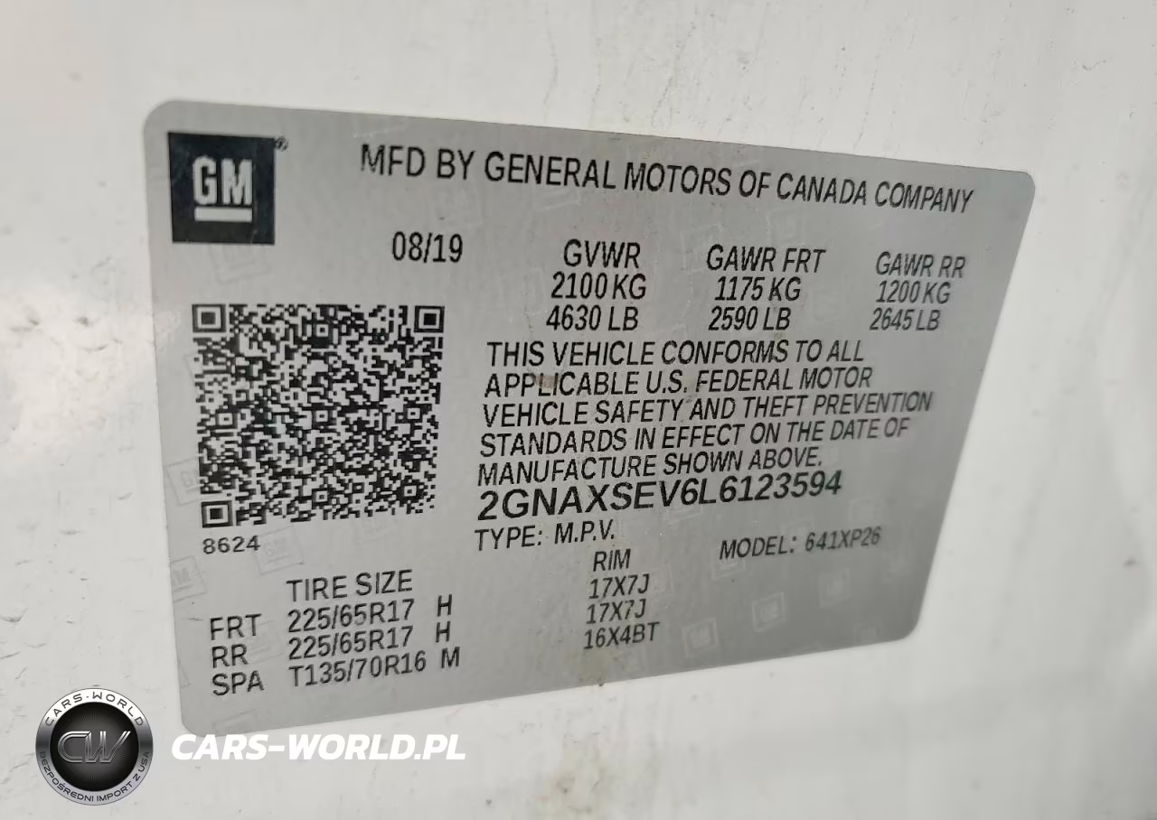 2020 Chevrolet Equinox Ls VIN:2GNAXSEV6L6123594 - 13