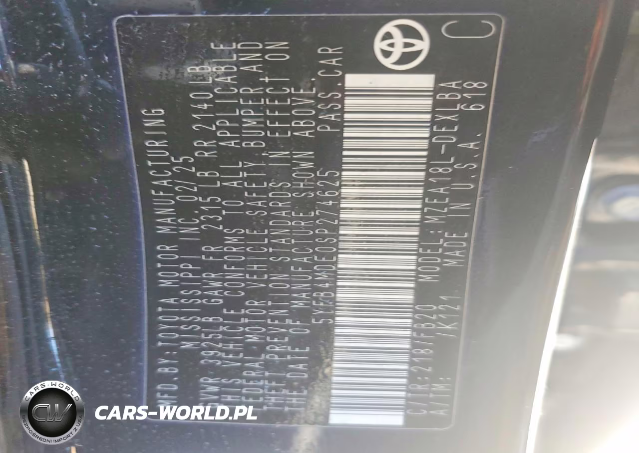 2025 Toyota Corolla Le VIN:5YFB4MDE0SP274625 - 13