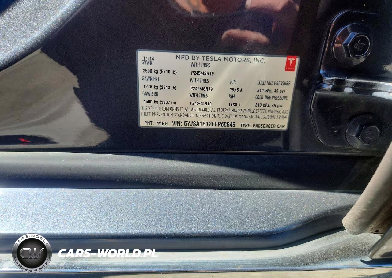 2014 Tesla Model S VIN:5YJSA1H12EFP60545 - 12