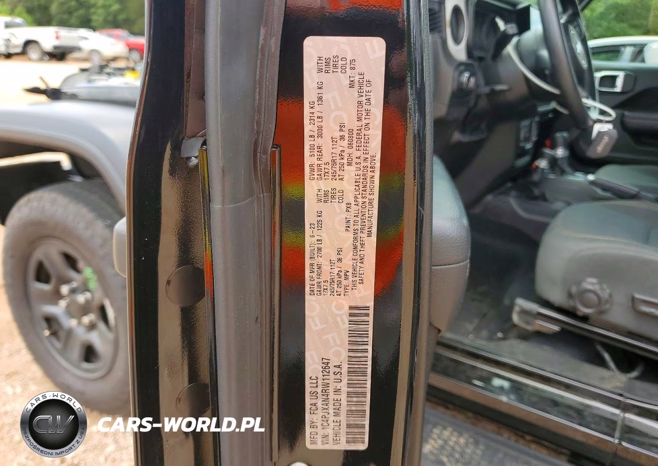 2024 Jeep Wrangler Sport VIN:1C4PJXAN4RW112647 - 13