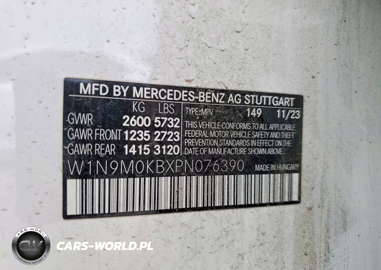 2023 Mercedes-Benz Eqb 300 4Matic VIN:W1N9M0KBXPN076390 - 13