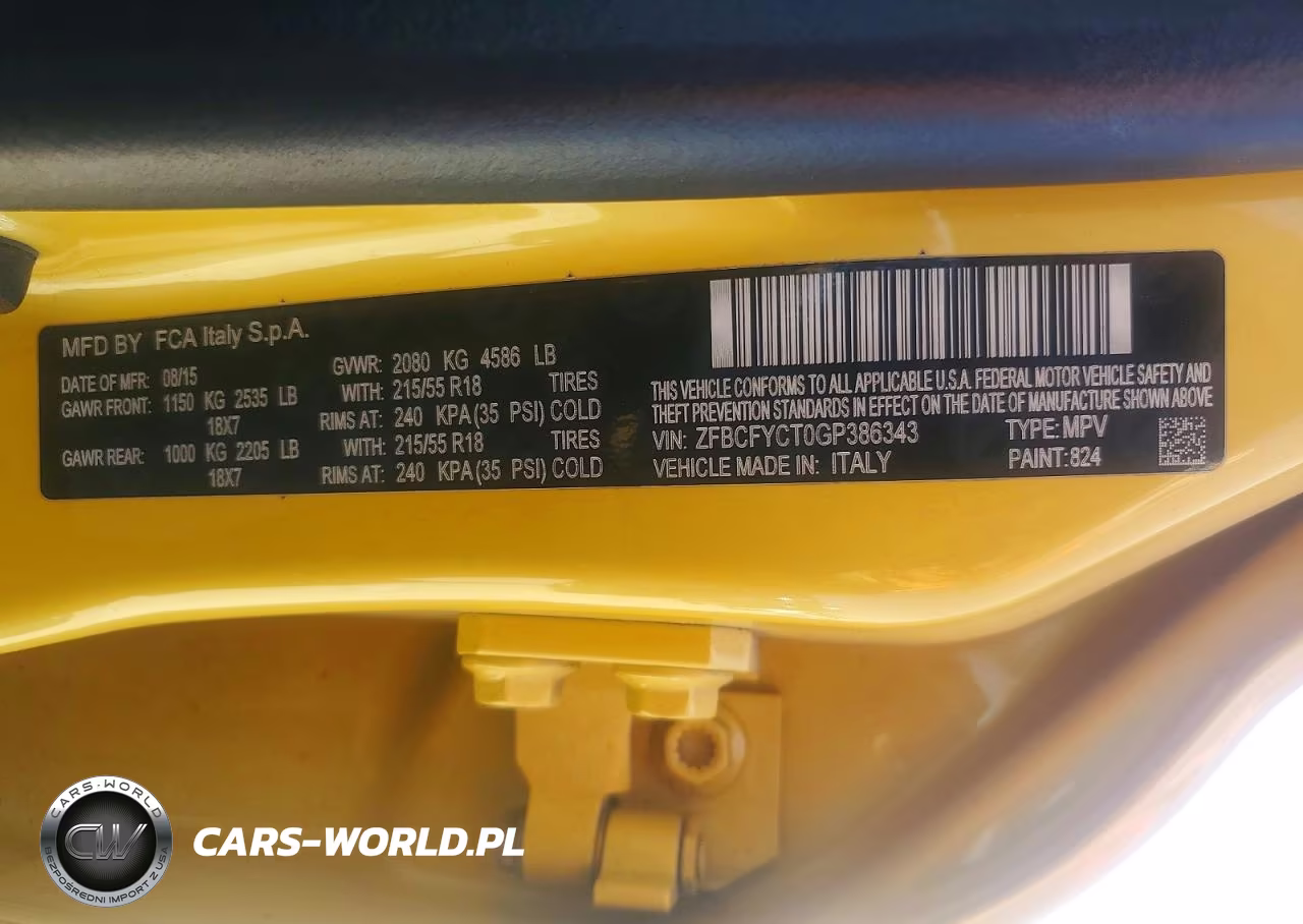 2016 Fiat 500X Trekking VIN:ZFBCFYCT0GP386343 - 12