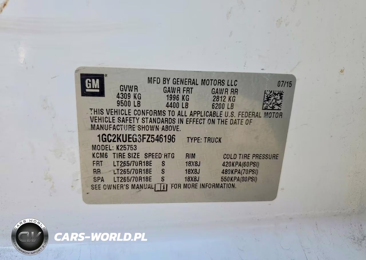 2015 Chevrolet Silverado K2500 Heavy Duty VIN:1GC2KUEG3FZ546196 - 12