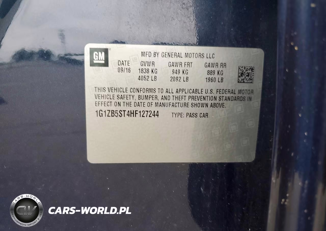 2017 Chevrolet Malibu Ls VIN:1G1ZB5ST4HF127244 - 12