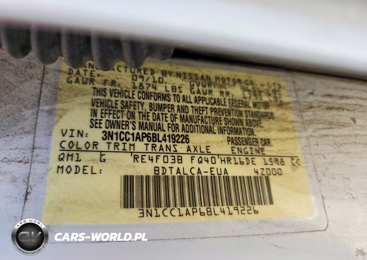 2011 Nissan Versa S VIN:3N1CC1AP6BL419226 - 12