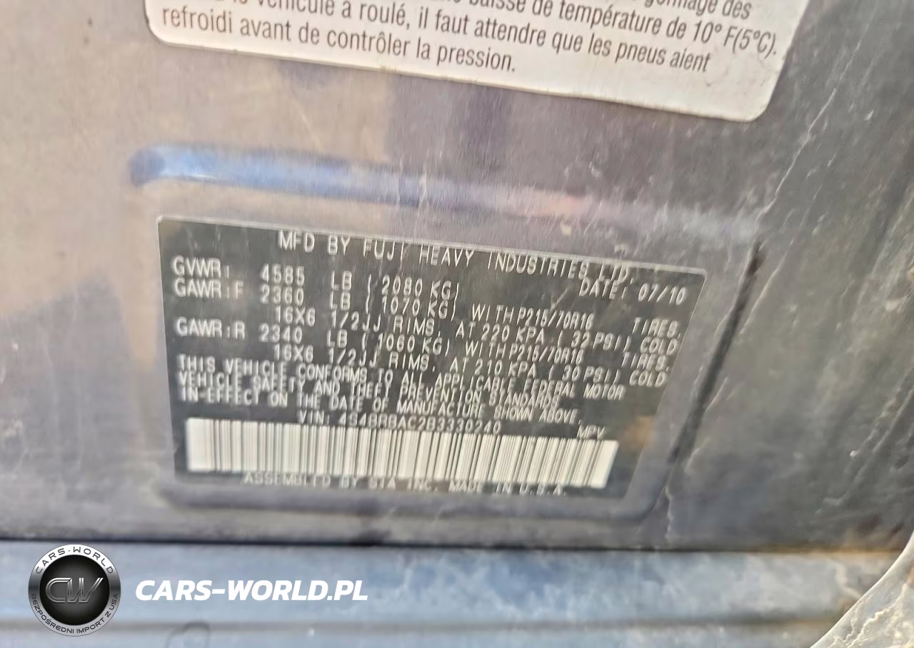 2011 Subaru Outback 2.5I VIN:4S4BRBAC2B3330240 - 12