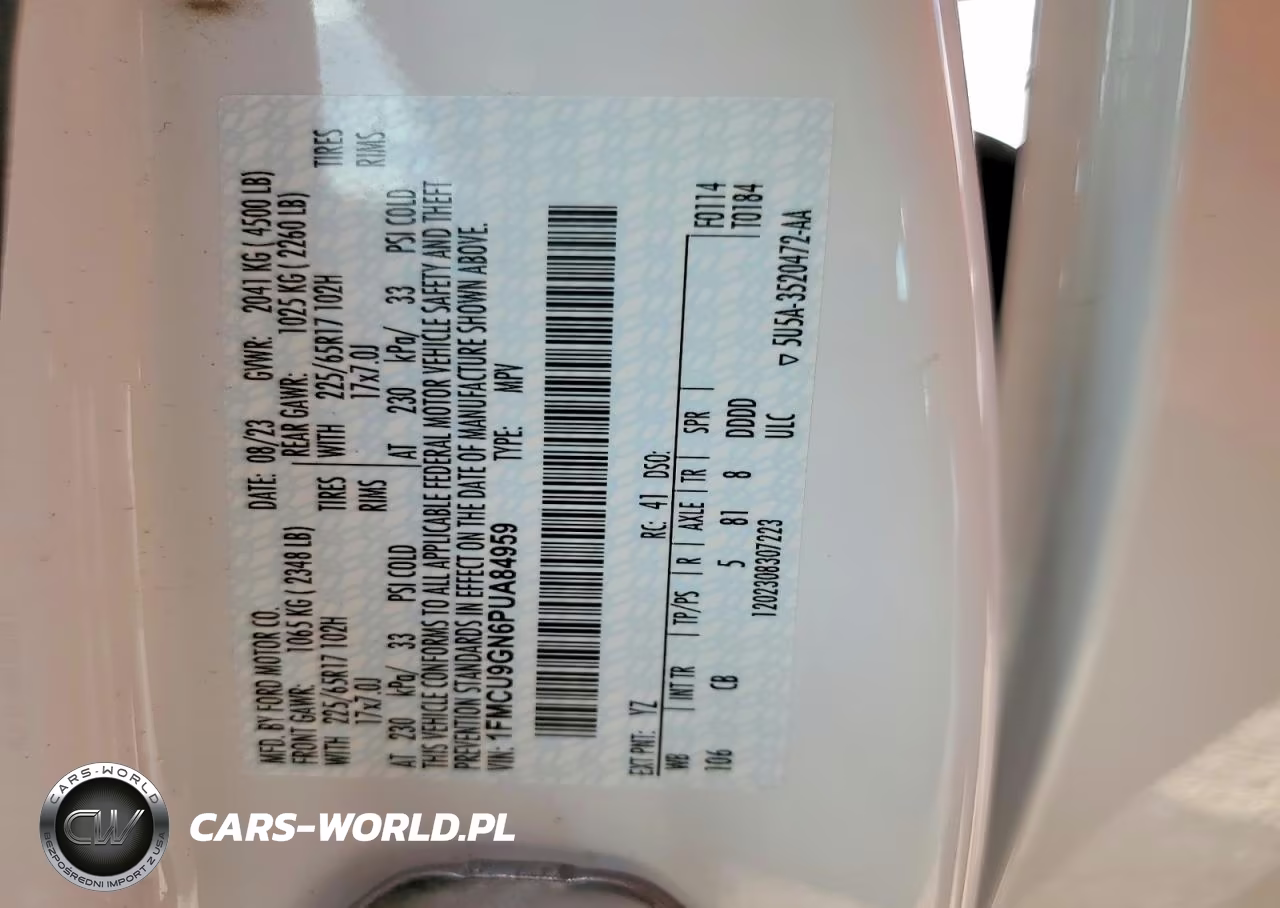 2023 Ford Escape Active VIN:1FMCU9GN6PUA84959 - 13