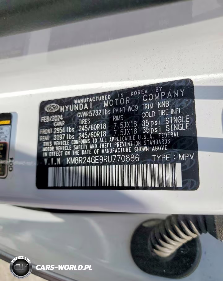 2024 Hyundai Palisade VIN:KM8R24GE9RU770886 - 13