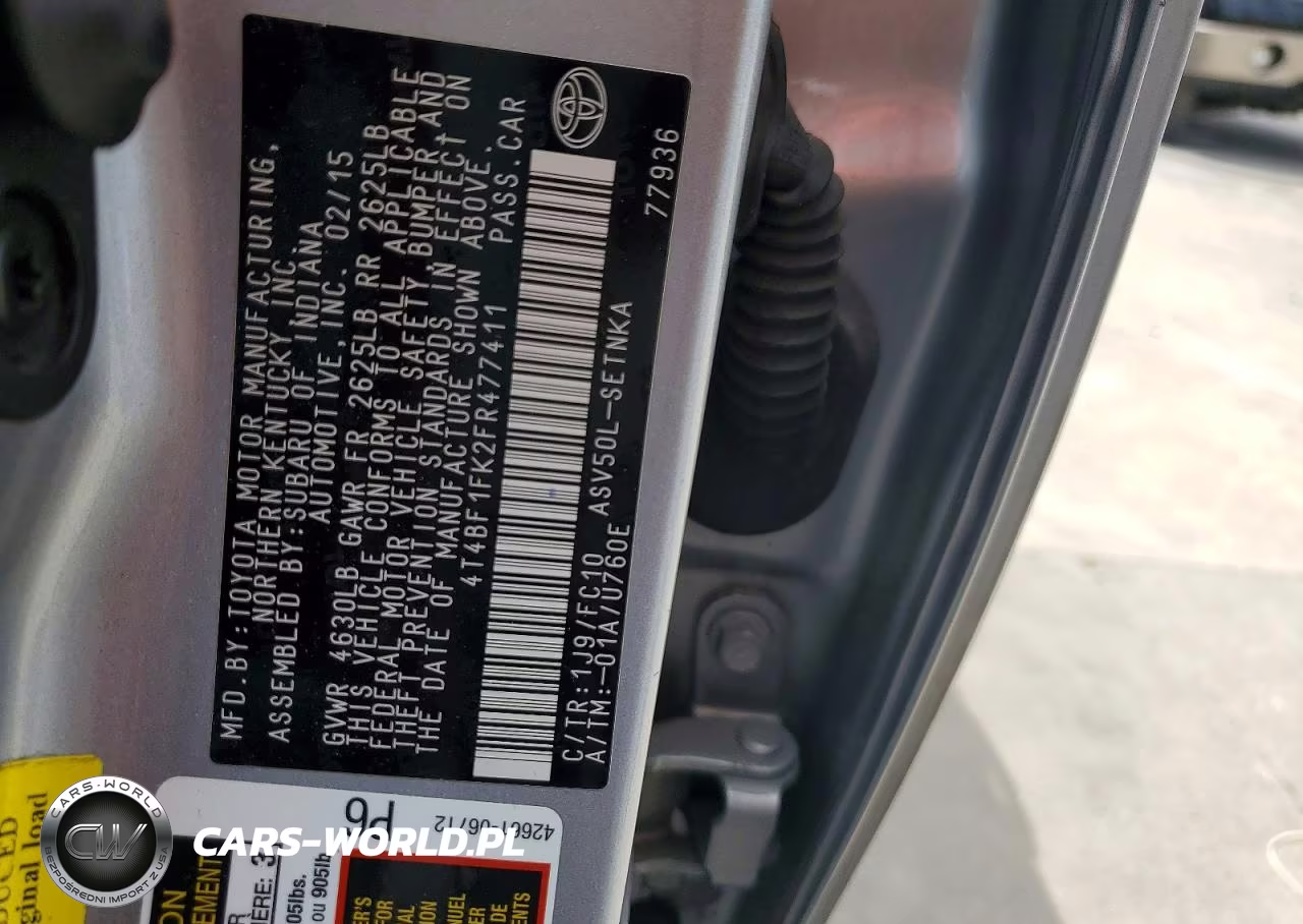 2015 Toyota Camry Le VIN:4T4BF1FK2FR477411 - 13
