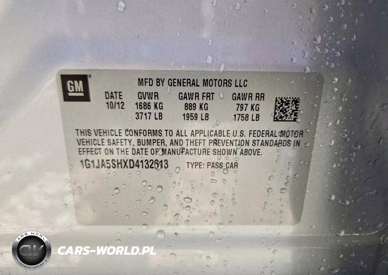 2013 Chevrolet Sonic Ls VIN:1G1JA5SHXD4132613 - 12