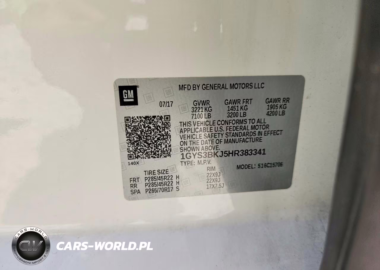 2017 Cadillac Escalade Luxury VIN:1GYS3BKJ5HR383341 - 13