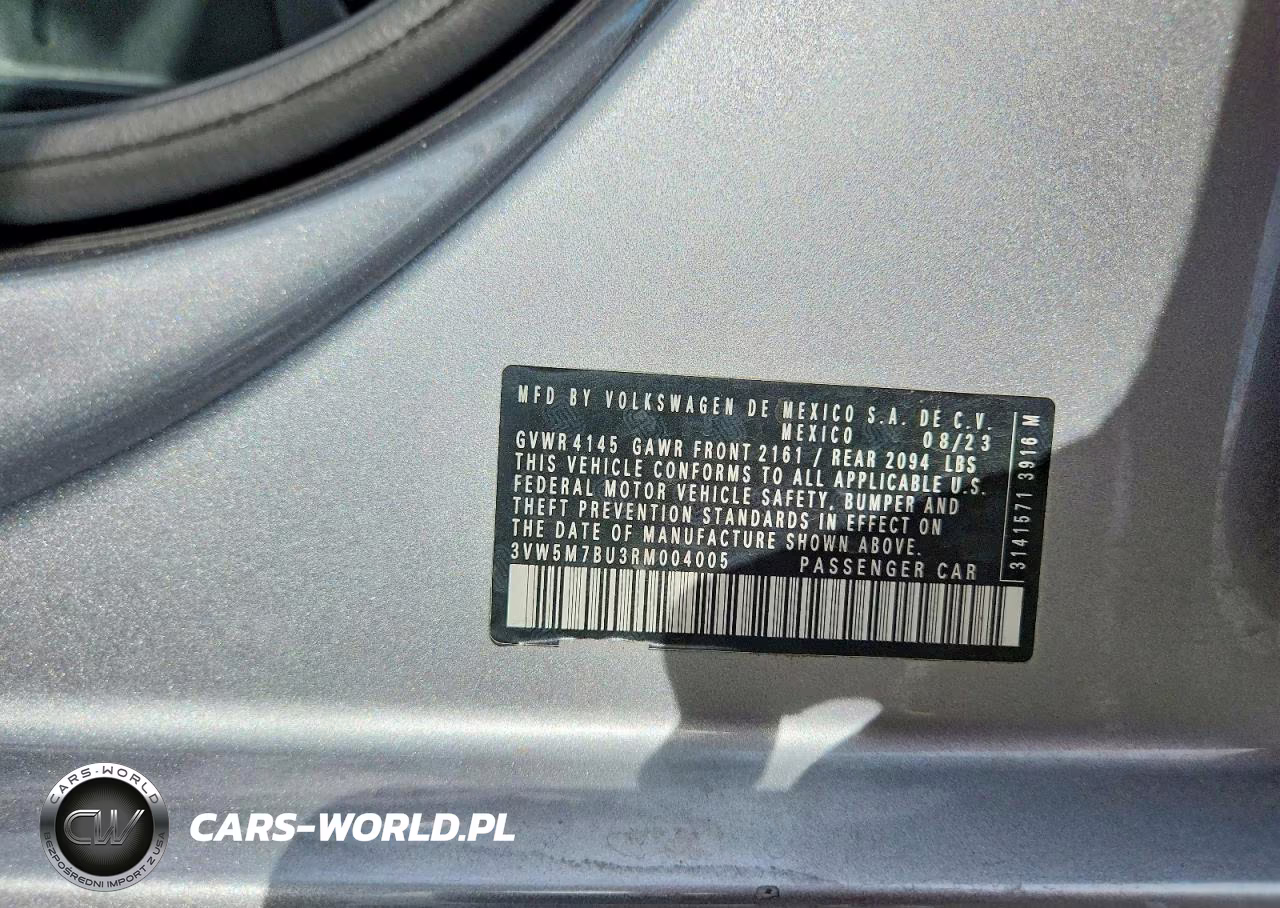 2024 Volkswagen Jetta S VIN:3VW5M7BU3RM004005 - 12