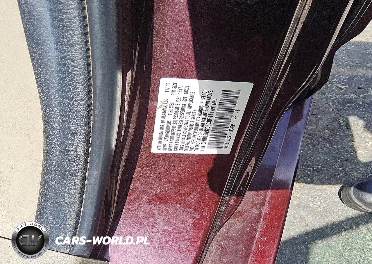 2012 Honda Odyssey Touring VIN:5FNRL5H92CB030511 - 13