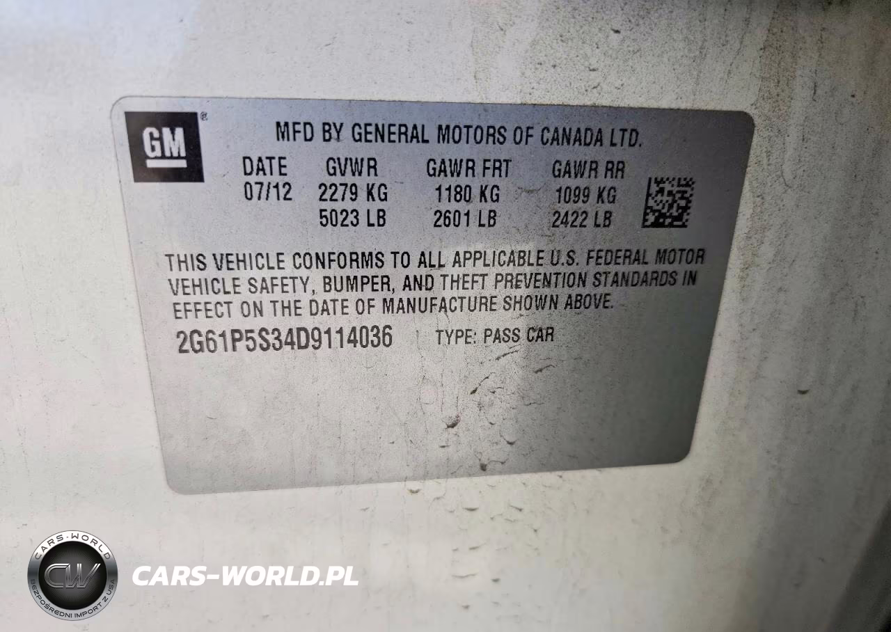2013 Cadillac Xts Luxury Collection VIN:2G61P5S34D9114036 - 12