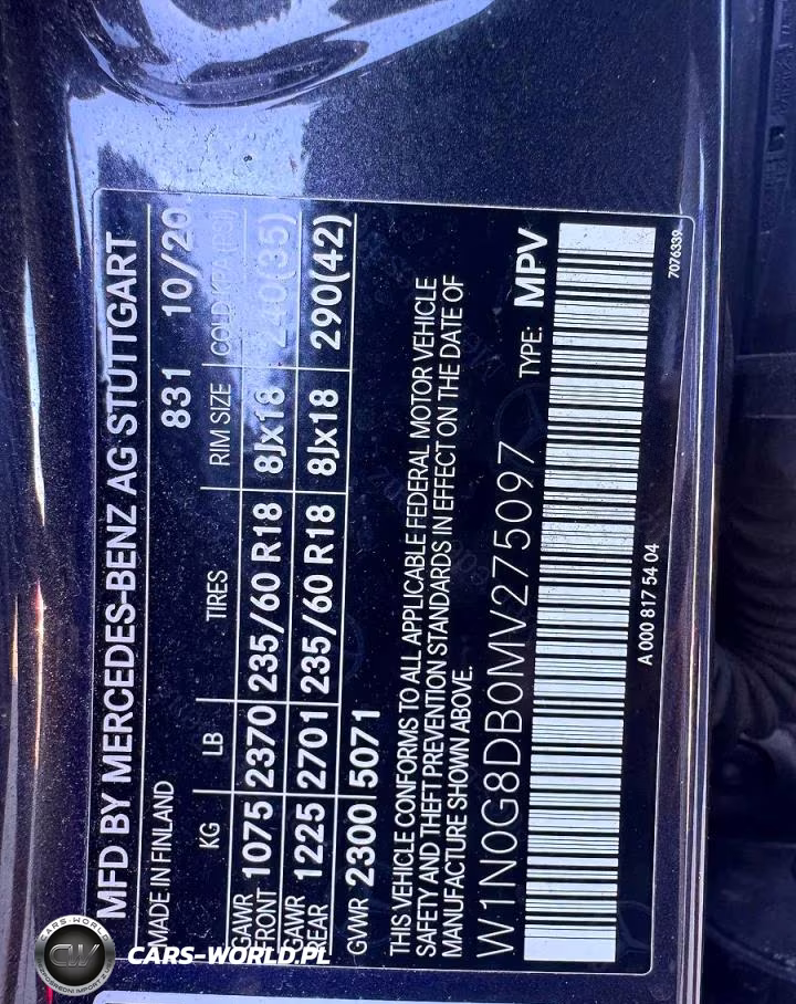 2021 Mercedes-Benz Glc 300 VIN:W1N0G8DBOMV275097 - 10