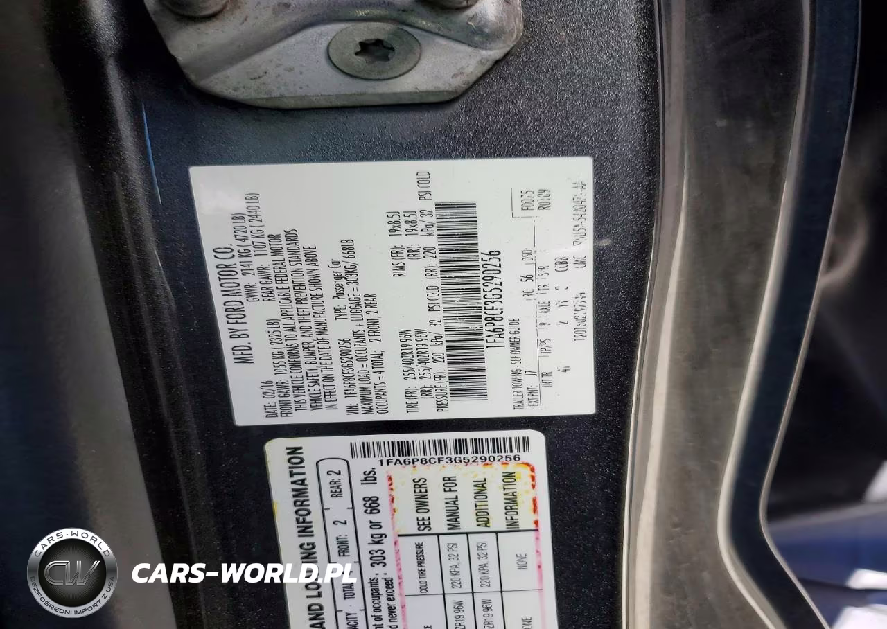 2016 Ford Mustang Gt VIN:1FA6P8CF3G5290256 - 12