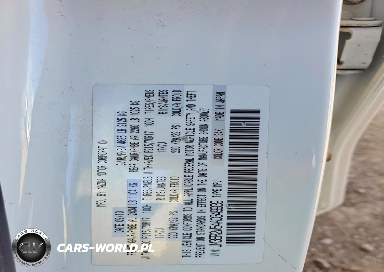 2010 Mazda Cx-7 VIN:JM3ER2W54A0349939 - 14