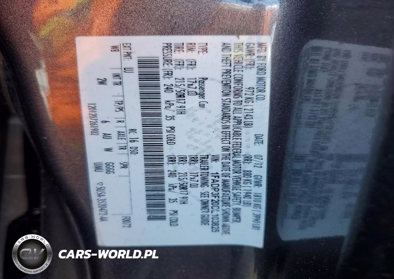2013 Ford Focus Se VIN:1FADP3F20DL103825 - 12