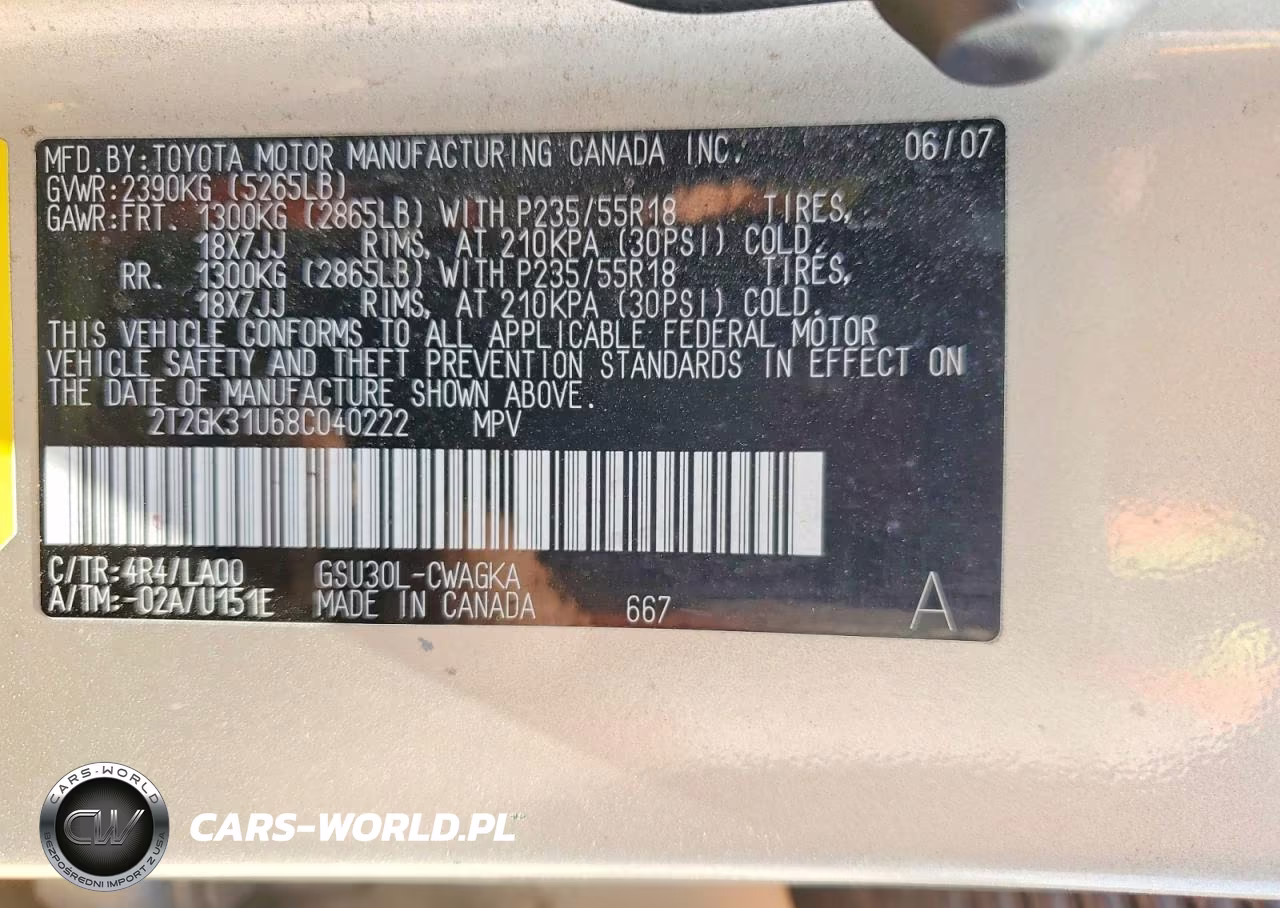 2008 Lexus Rx 350 VIN:2T2GK31U68C040222 - 14