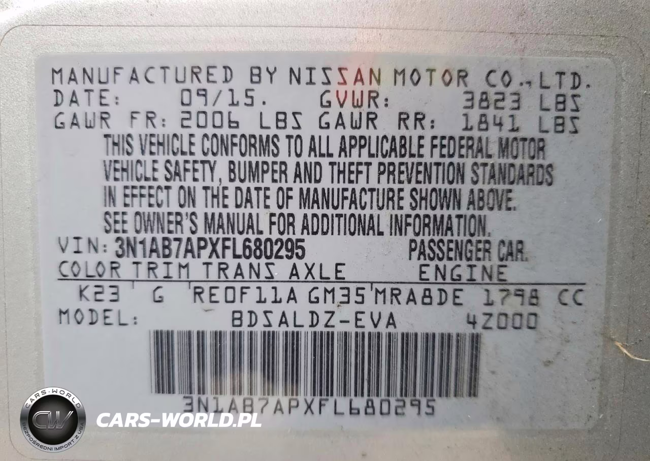 2015 Nissan Sentra S VIN:3N1AB7APXFL680295 - 12