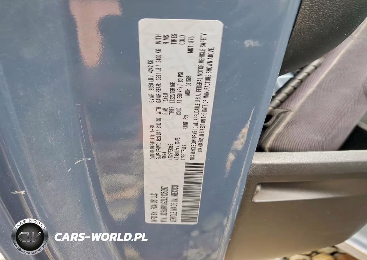 2020 Ram Promaster 3500 Delivery Van VIN:3C6URVJG2LE136097 - 13