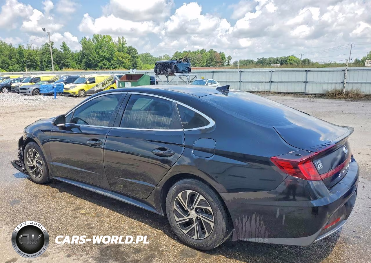 2022 Hyundai Sonata Hybrid Blue VIN:KMHL24JJ4NA048250 - 2
