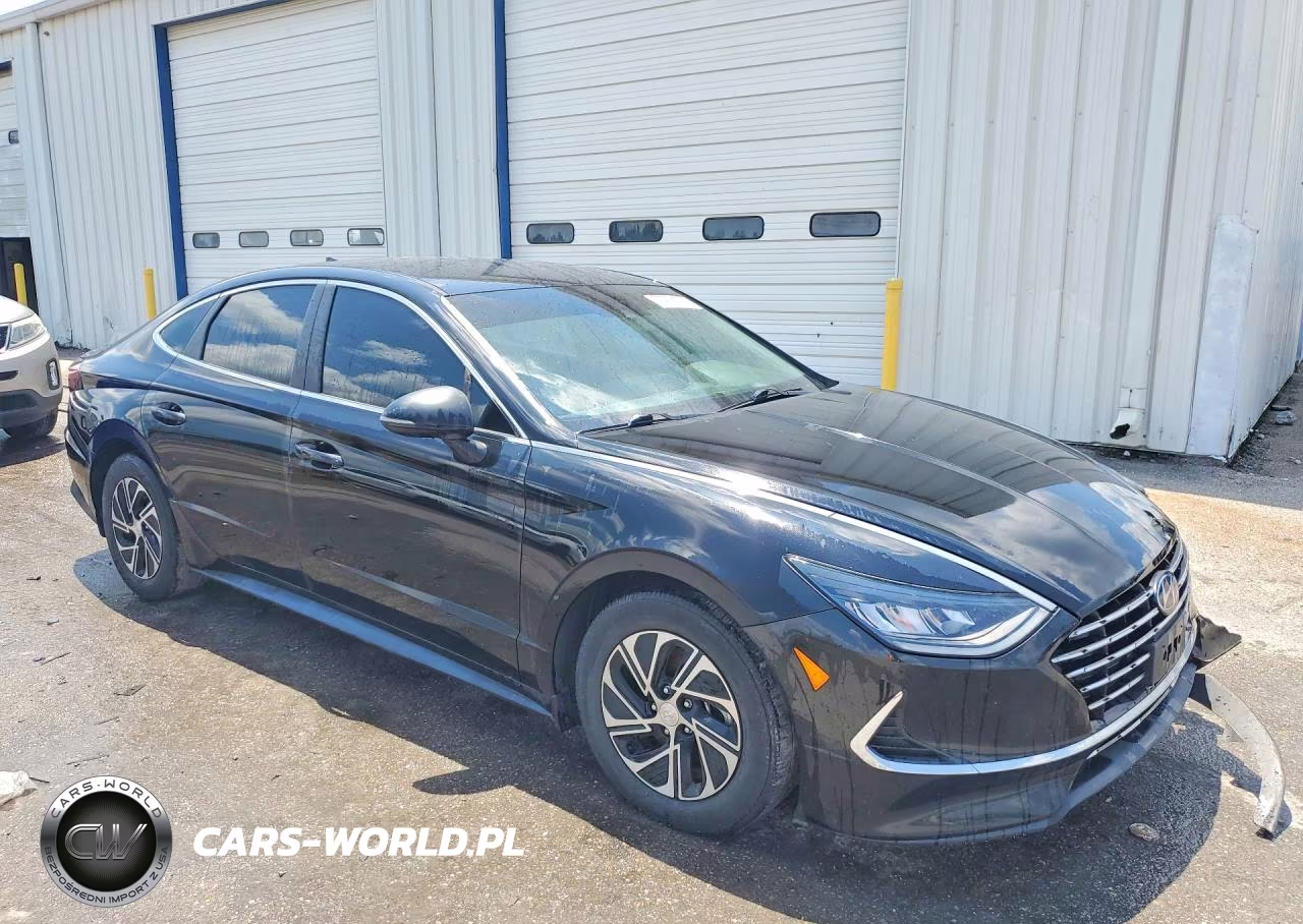 2022 Hyundai Sonata Hybrid Blue VIN:KMHL24JJ4NA048250 - 4