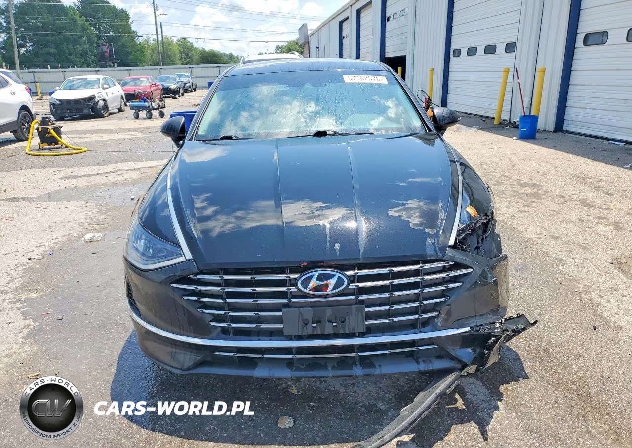 2022 Hyundai Sonata Hybrid Blue VIN:KMHL24JJ4NA048250 - 5