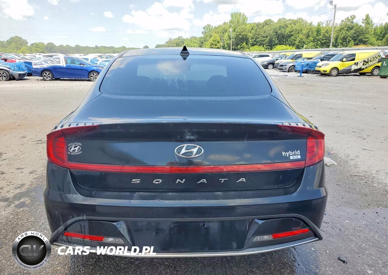 2022 Hyundai Sonata Hybrid Blue VIN:KMHL24JJ4NA048250 - 6