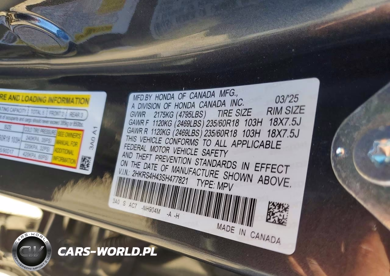 2025 Honda Cr-V Ex VIN:2HKRS4H43SH477821 - 12