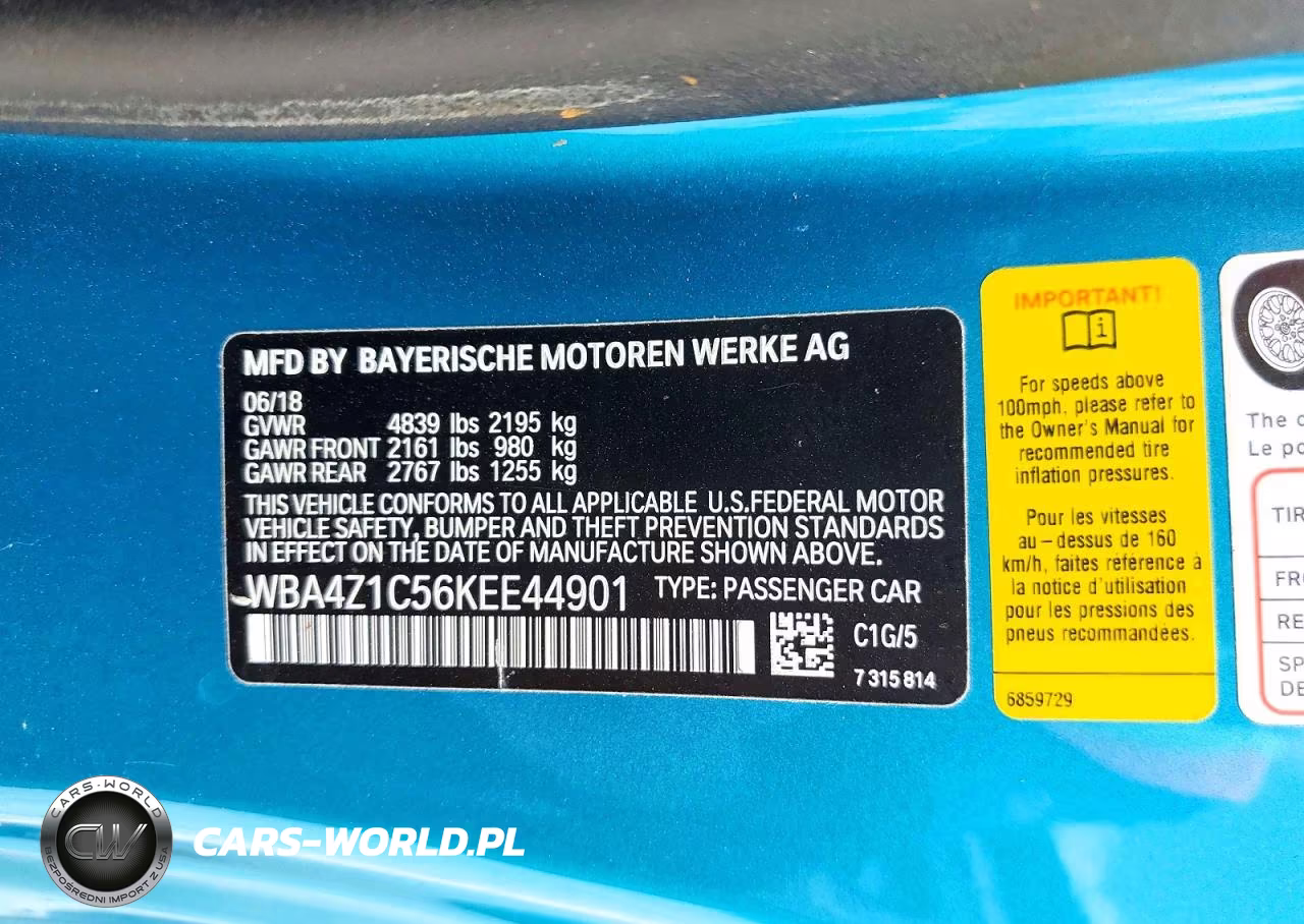 2019 BMW 430I VIN:WBA4Z1C56KEE44901 - 13