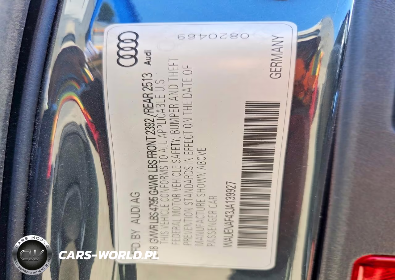 2018 Audi A4 Premium Plus VIN:WAUENAF43JA139927 - 12