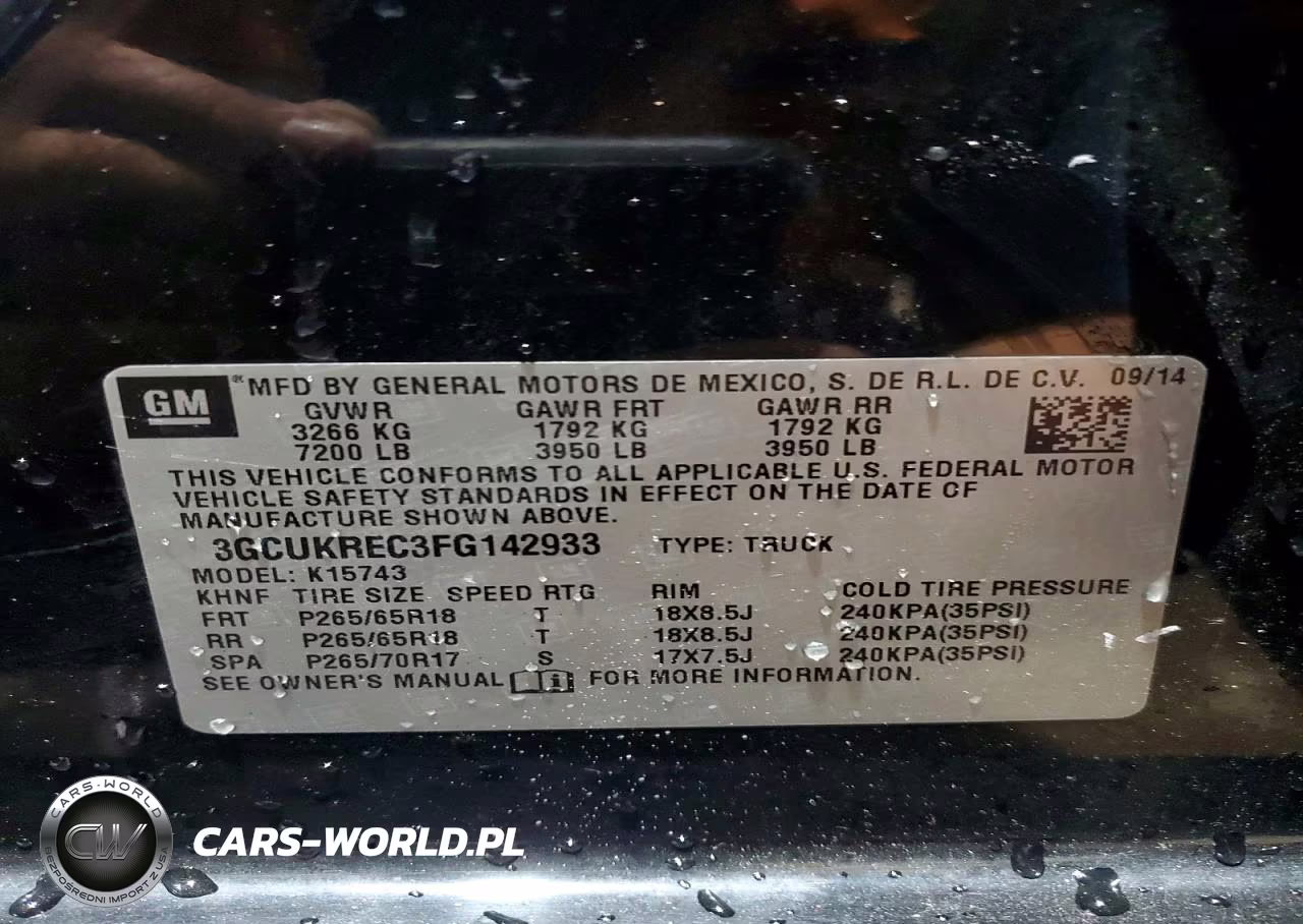 2015 Chevrolet Silverado K1500 Lt VIN:3GCUKREC3FG142933 - 12