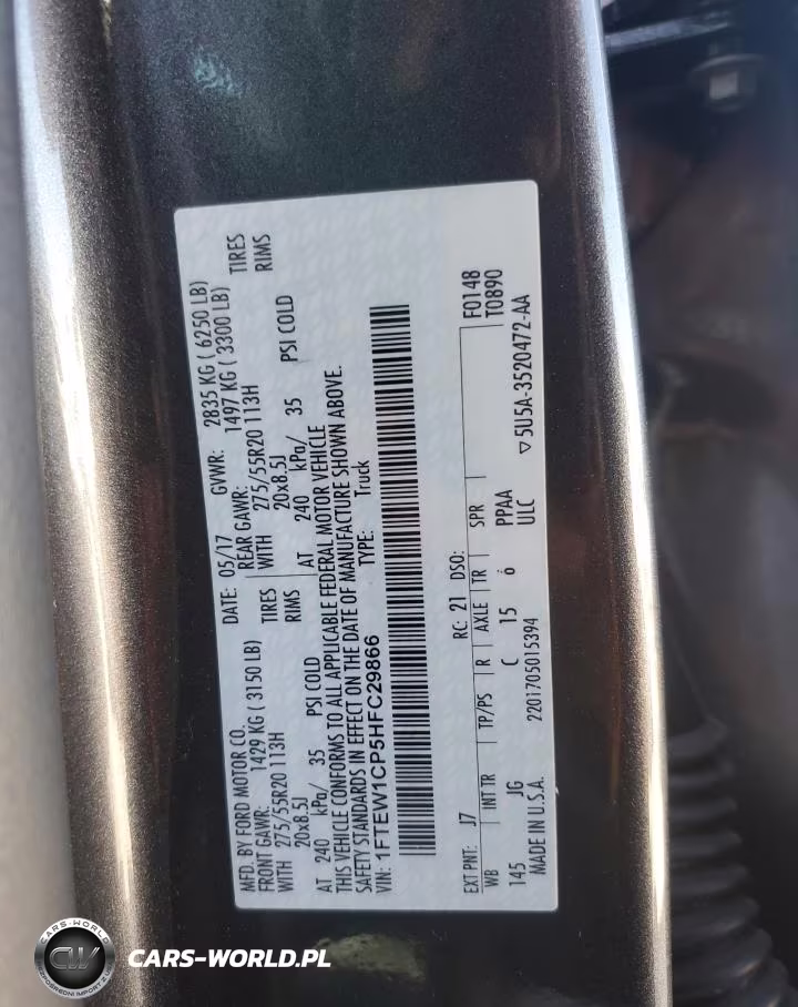 2017 Ford F150 Supercrew VIN:1FTEW1CP5HFC29866 - 12